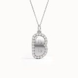 Bubble Initial Pendant Necklace - BRENNMORE 
