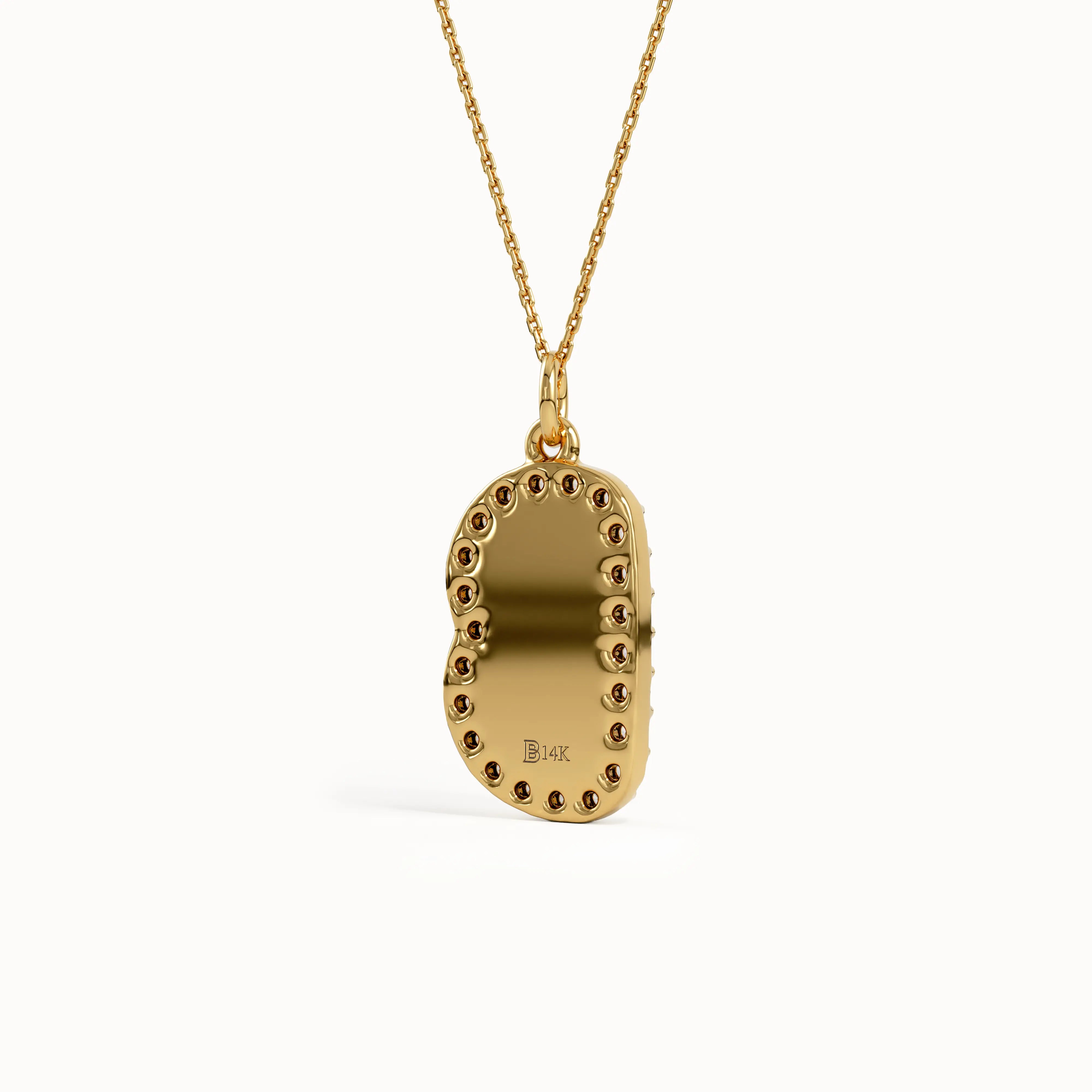 Bubble Initial Pendant Necklace - BRENNMORE 