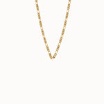 Slim Figaro Chain in Gold - BRENNMORE 