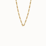 Slim Figaro Chain in Gold - BRENNMORE 