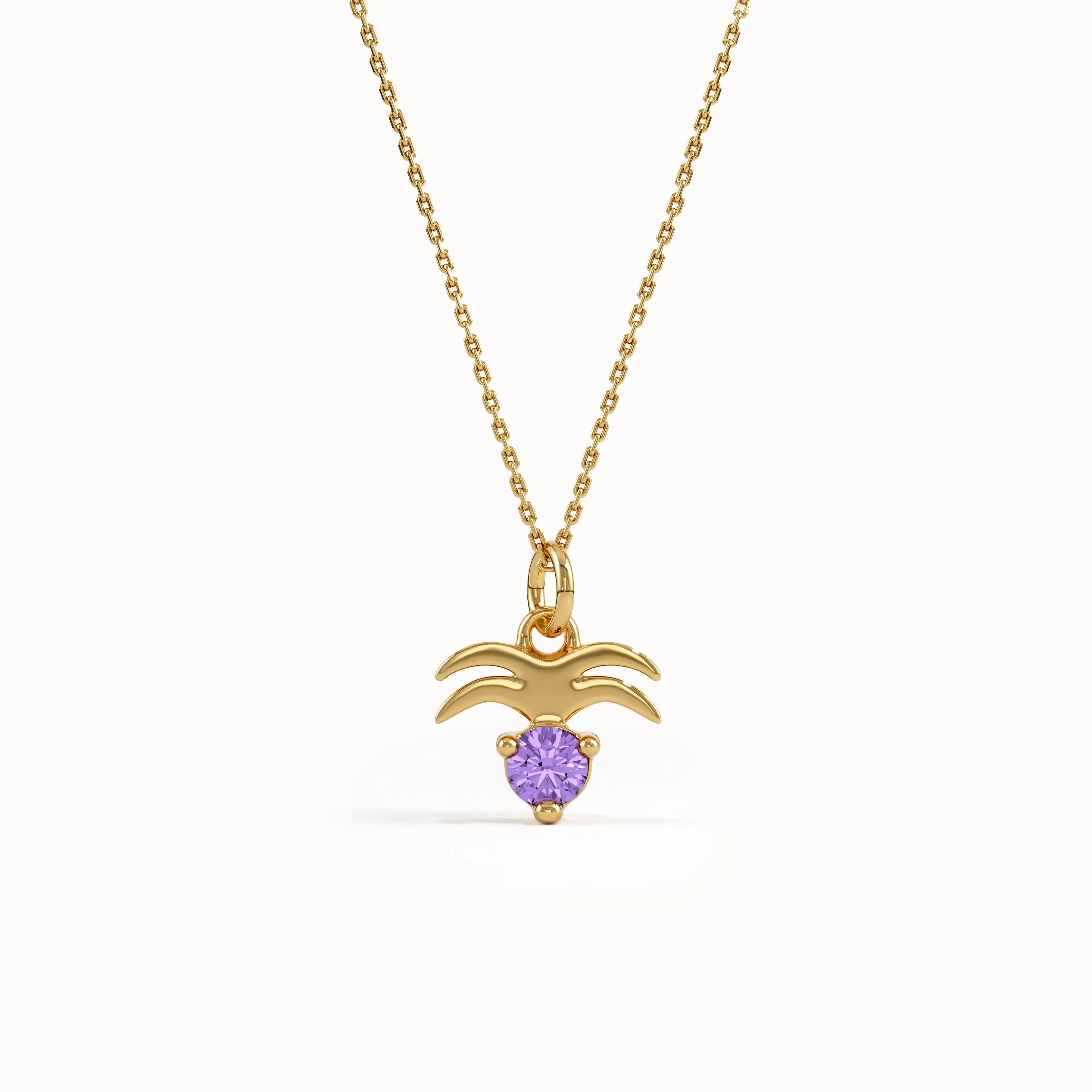 Aquarius Amethyst Pendant Necklace - BRENNMORE 