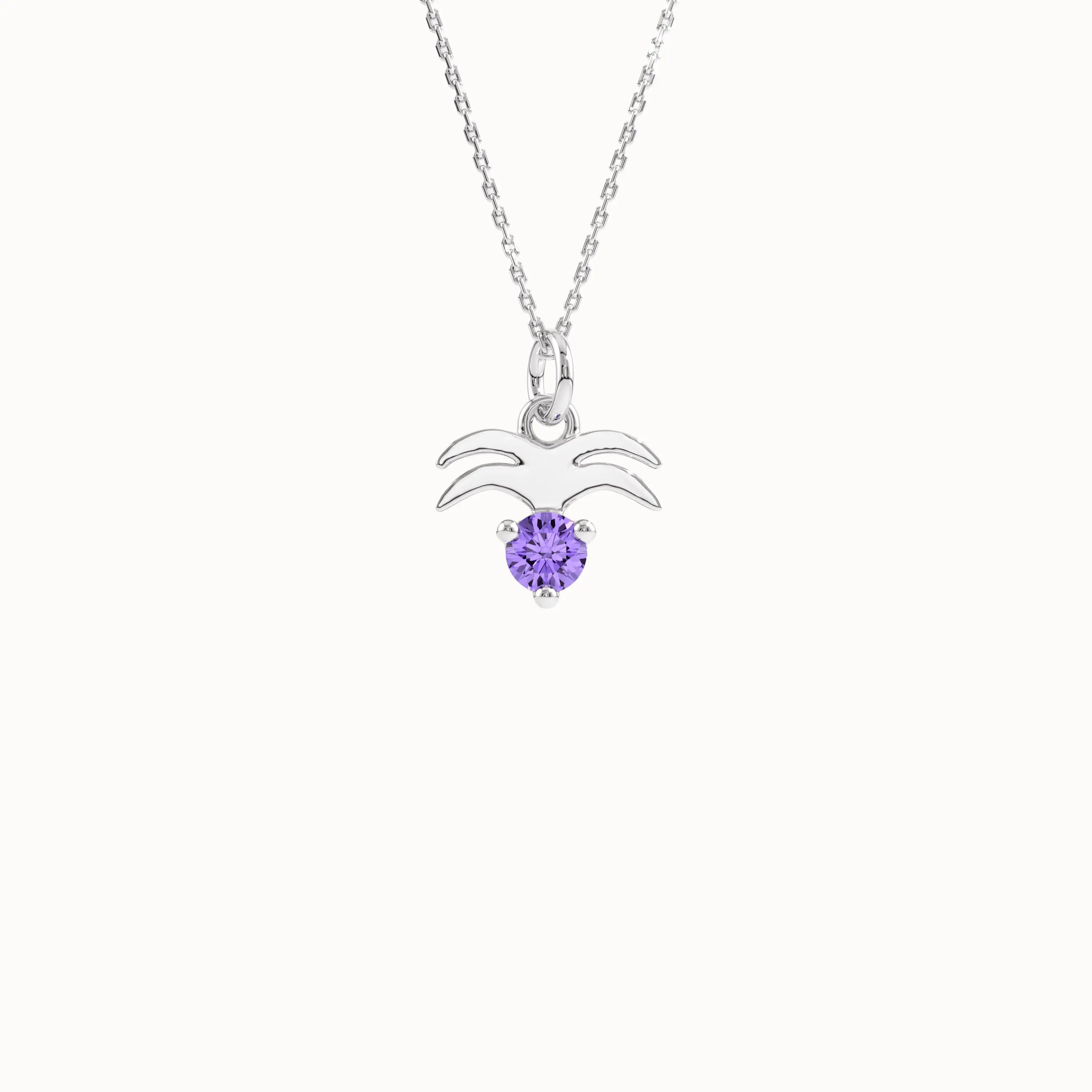 Aquarius Amethyst Pendant Necklace - BRENNMORE 