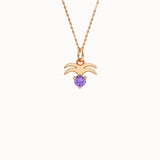 Aquarius Amethyst Pendant Necklace - BRENNMORE 