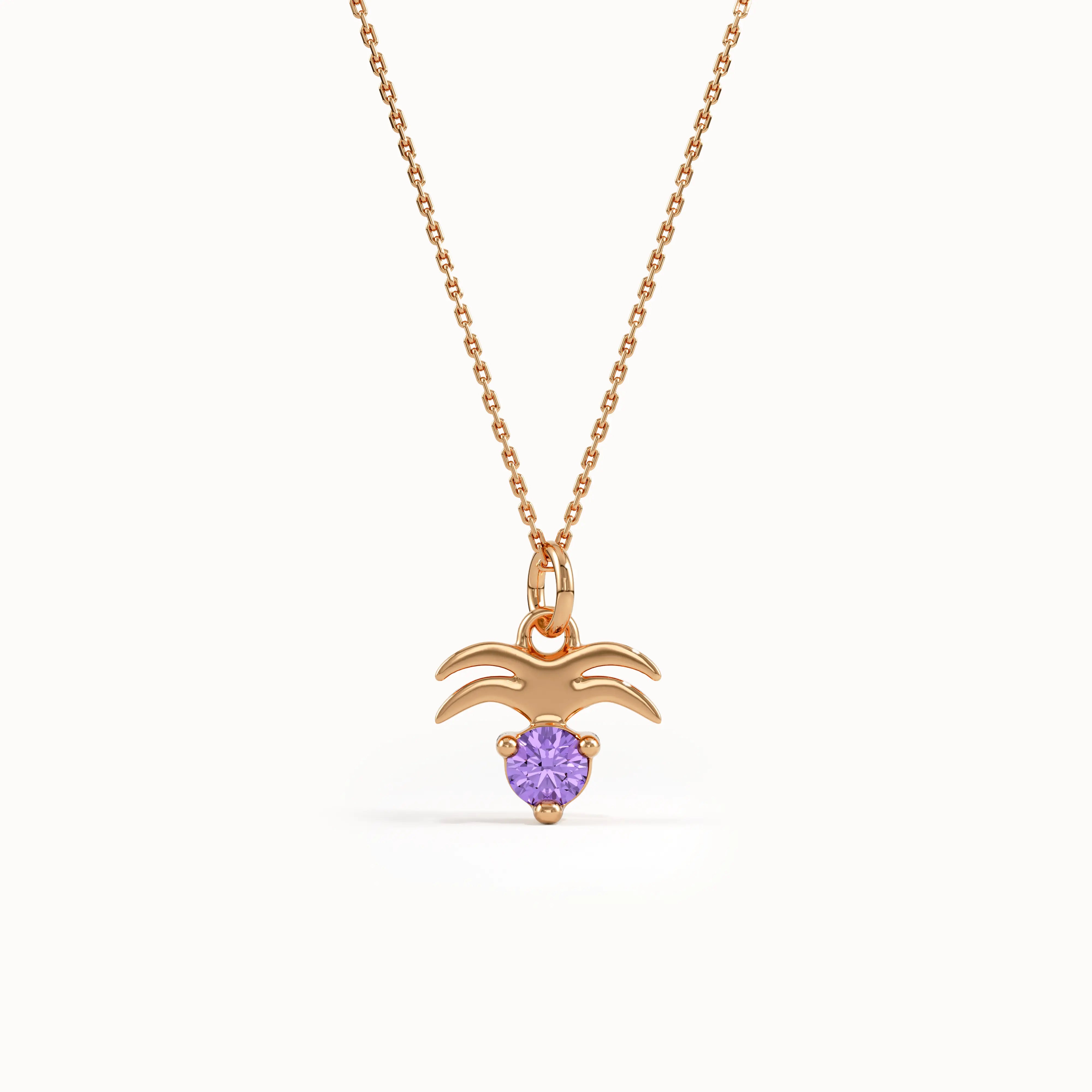 Aquarius Amethyst Pendant Necklace - BRENNMORE 
