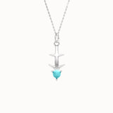 Sagittarius Turqouise Pendant Necklace
