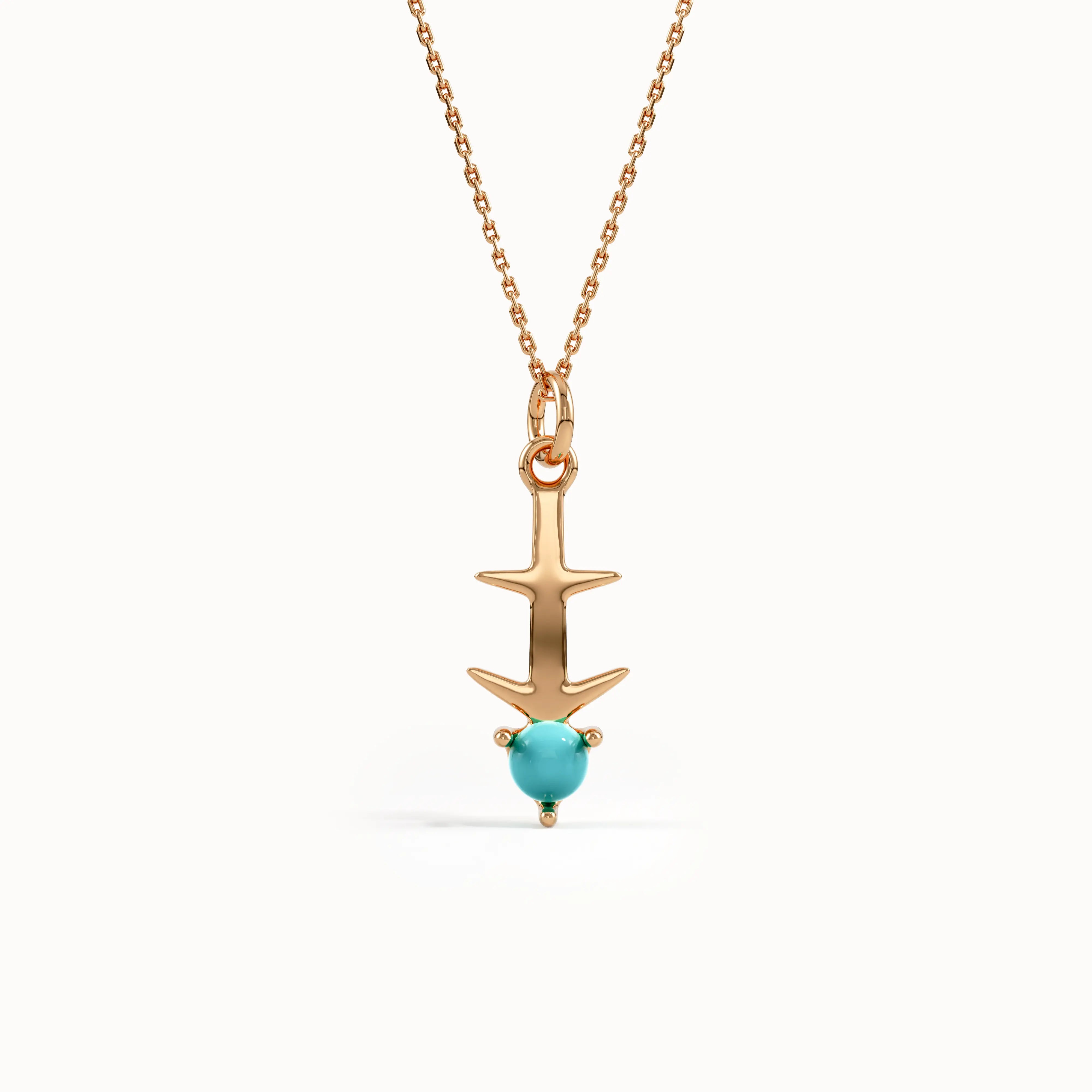 Sagittarius Turqouise Pendant Necklace - BRENNMORE 