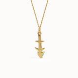 Sagittarius Turqouise Pendant Necklace - BRENNMORE 