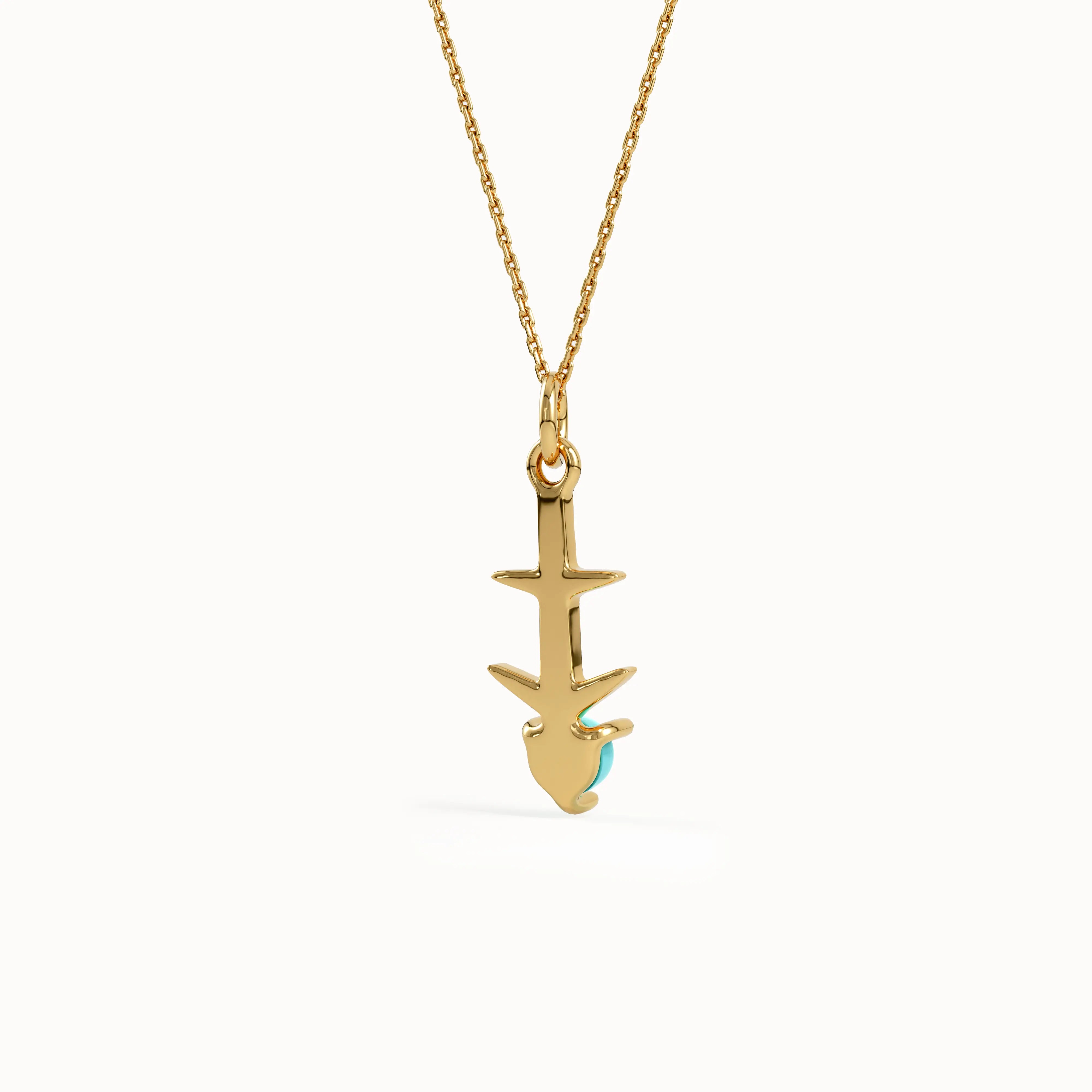 Sagittarius Turqouise Pendant Necklace - BRENNMORE 