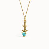 Sagittarius Turqouise Pendant Necklace - BRENNMORE 