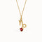 Capricorn Garnet Pendant Necklace - BRENNMORE 
