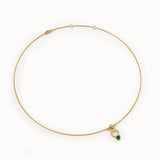Taurus Emerald Pendant Necklace - BRENNMORE 