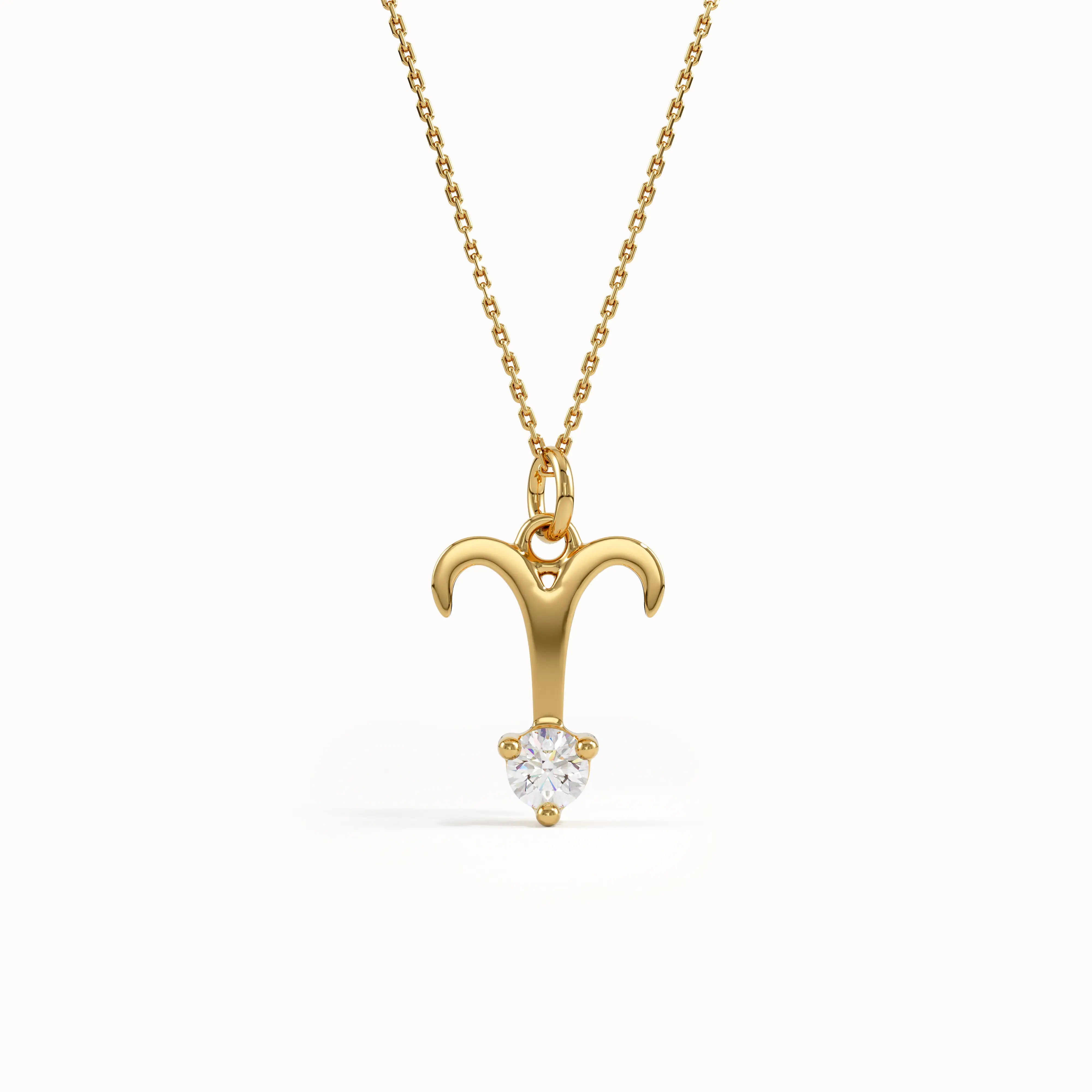 Aries Moissanite Pendant Necklace - BRENNMORE 