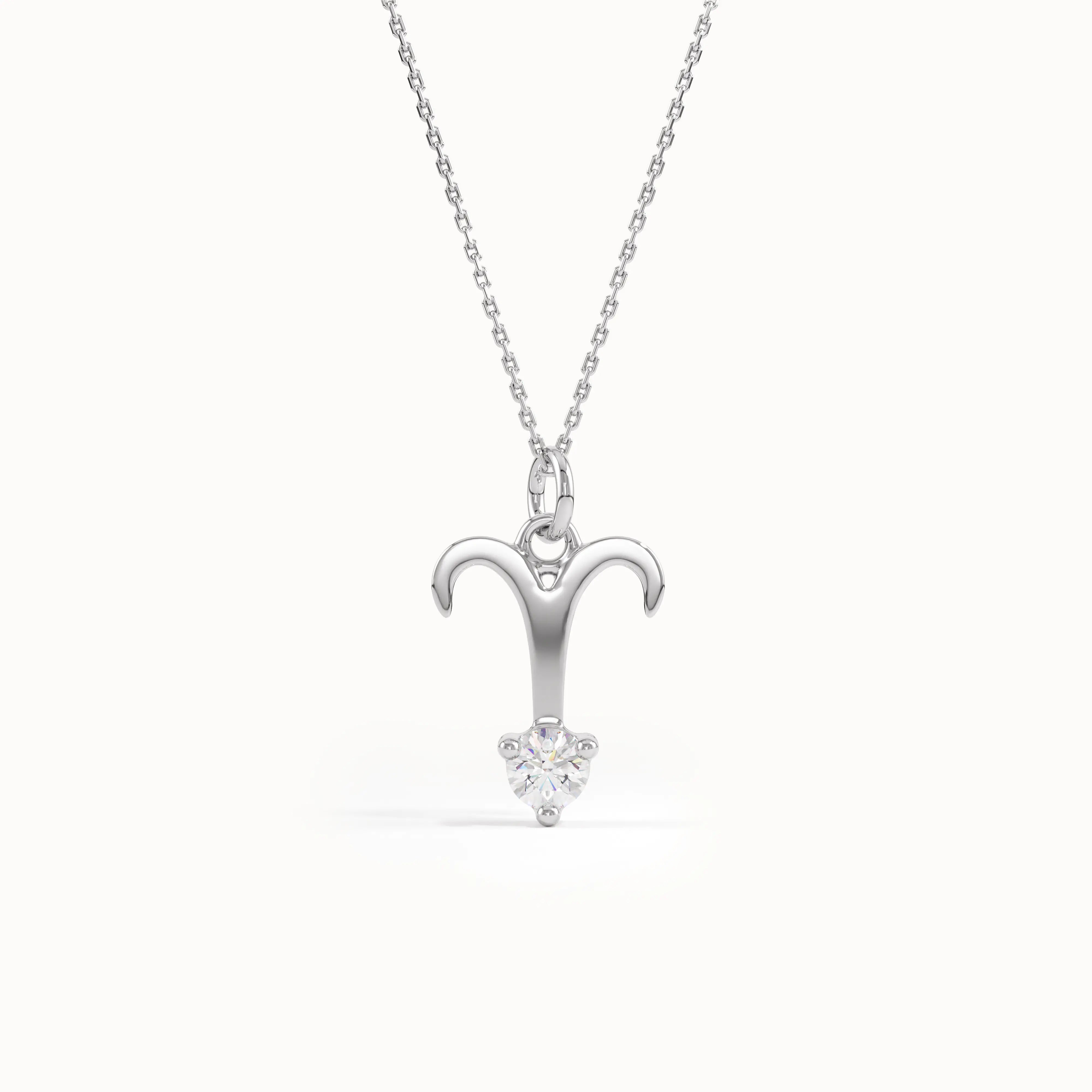 Aries Moissanite Pendant Necklace