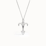 Aries Moissanite Pendant Necklace - BRENNMORE 