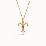 Aries Moissanite Pendant Necklace - BRENNMORE 