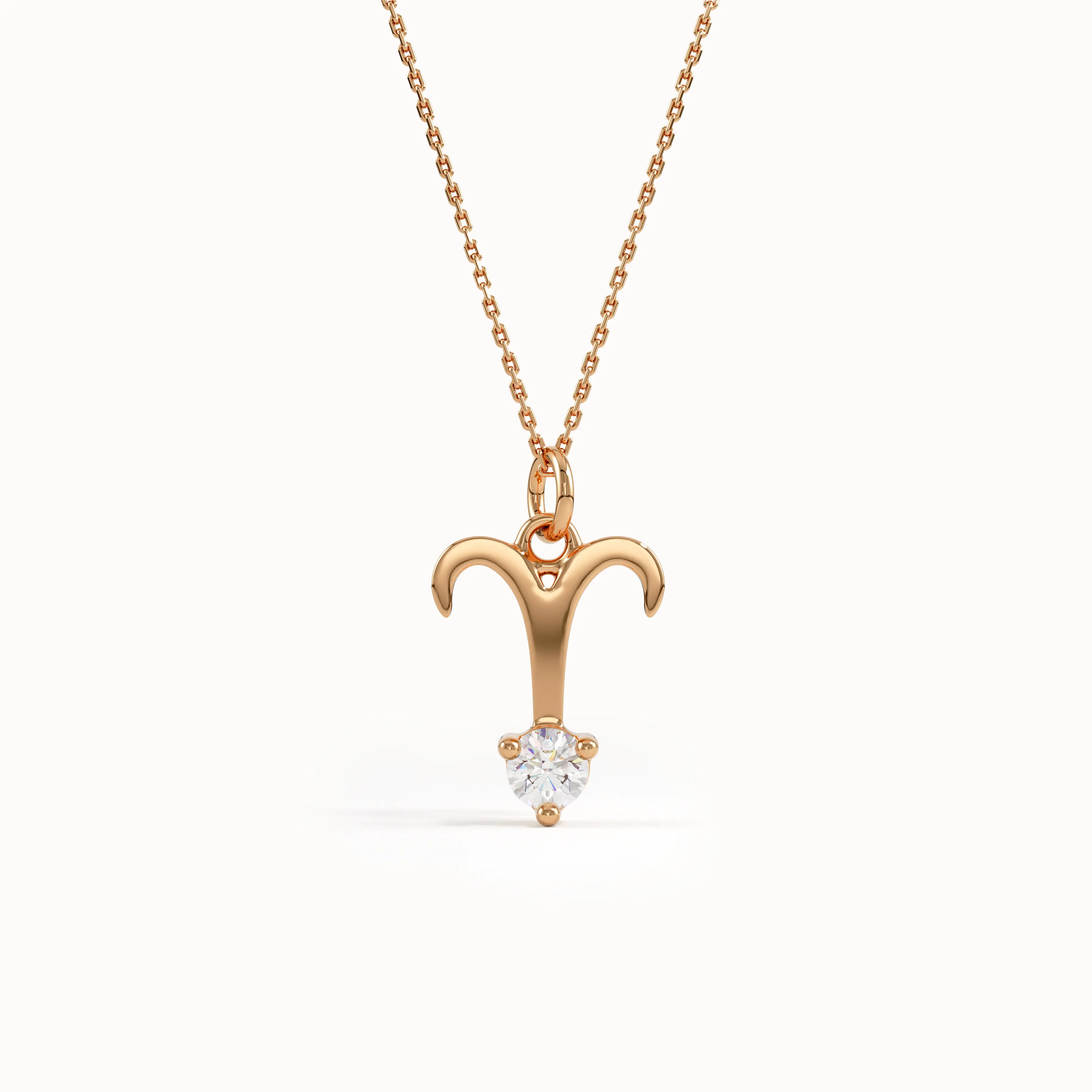 Aries Moissanite Pendant Necklace - BRENNMORE 