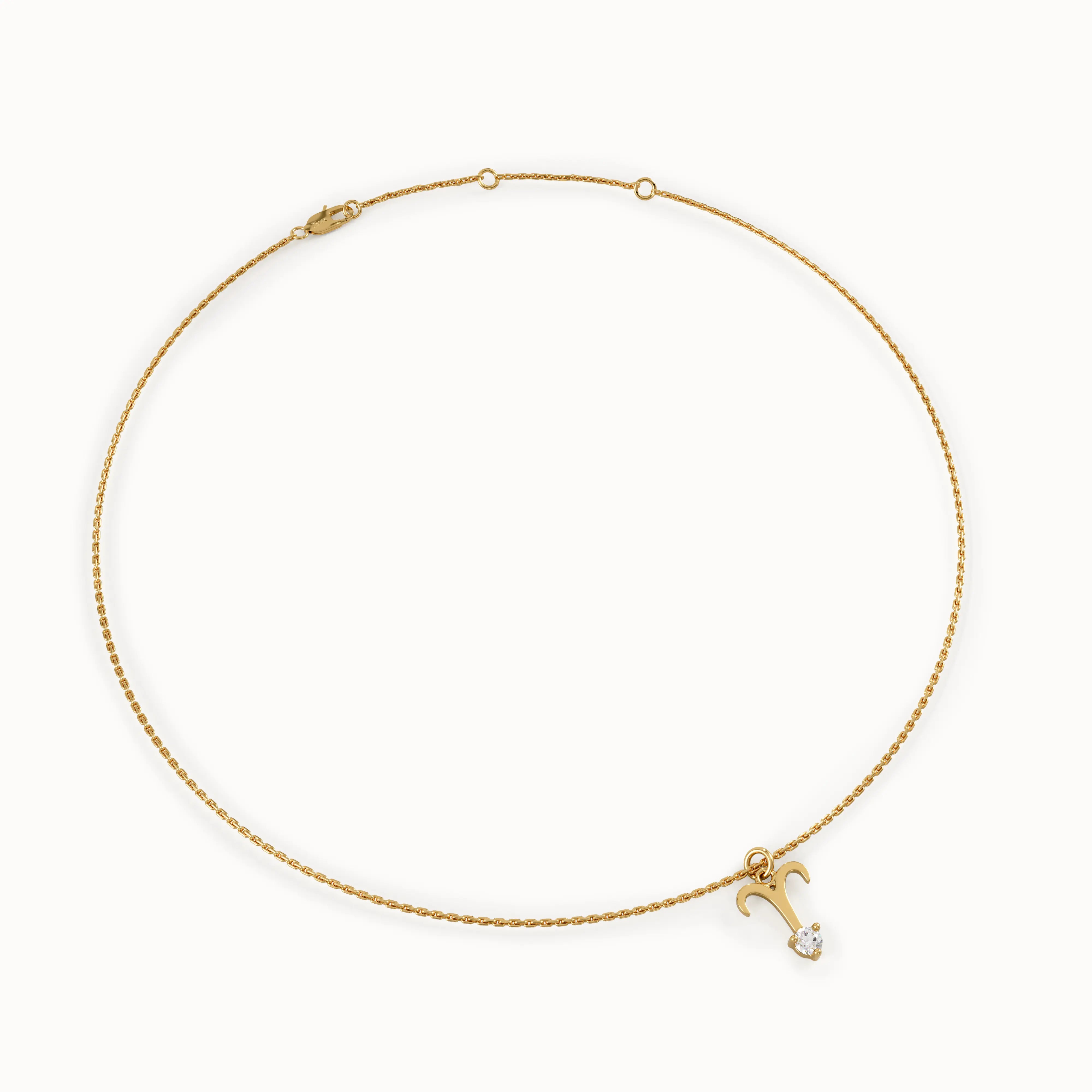 Aries Moissanite Pendant Necklace - BRENNMORE 