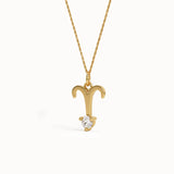 Aries Moissanite Pendant Necklace - BRENNMORE 