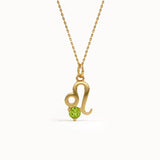 Leo Peridot Pendant Necklace - BRENNMORE 