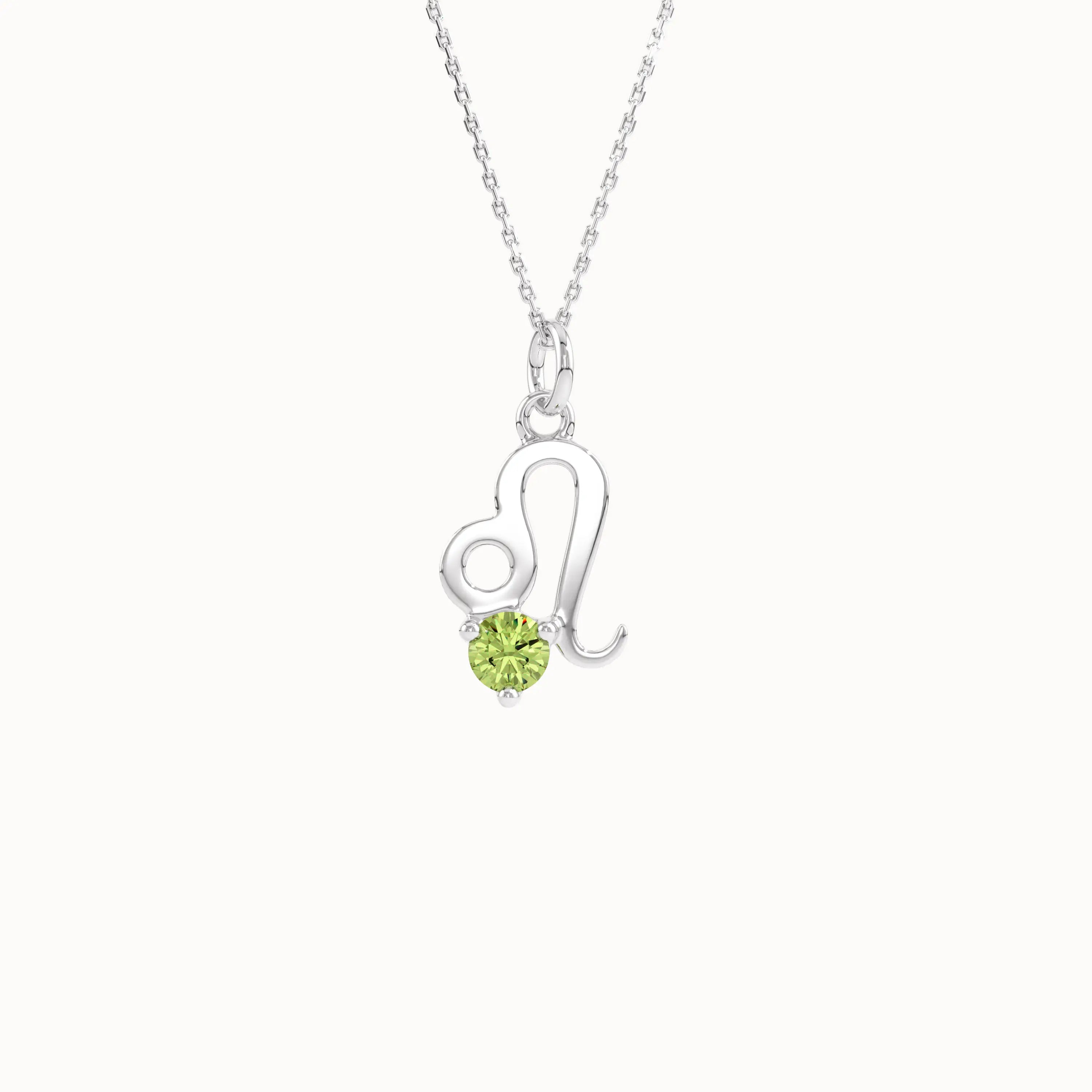 Leo Peridot Pendant Necklace - BRENNMORE 