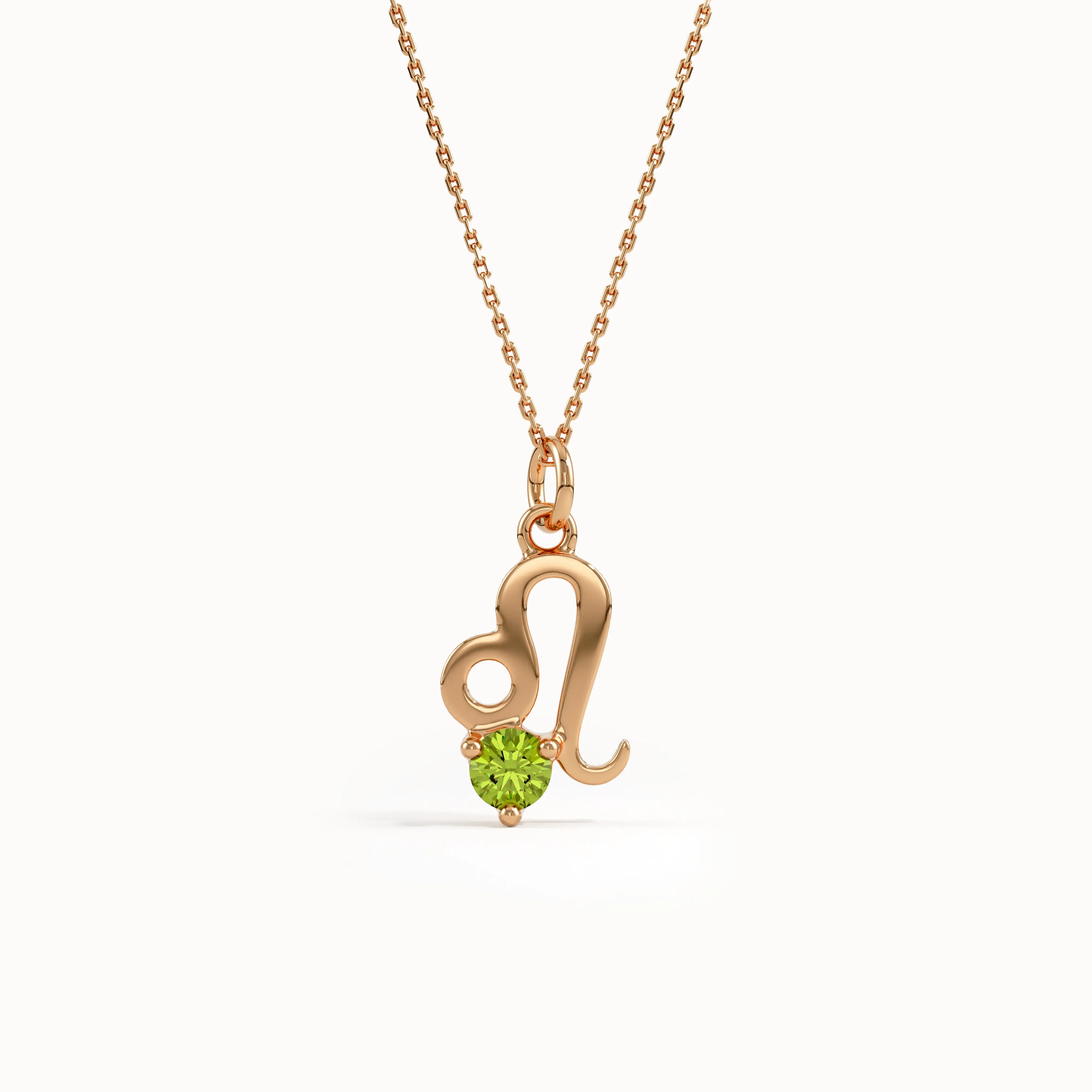 Leo Peridot Pendant Necklace - BRENNMORE 