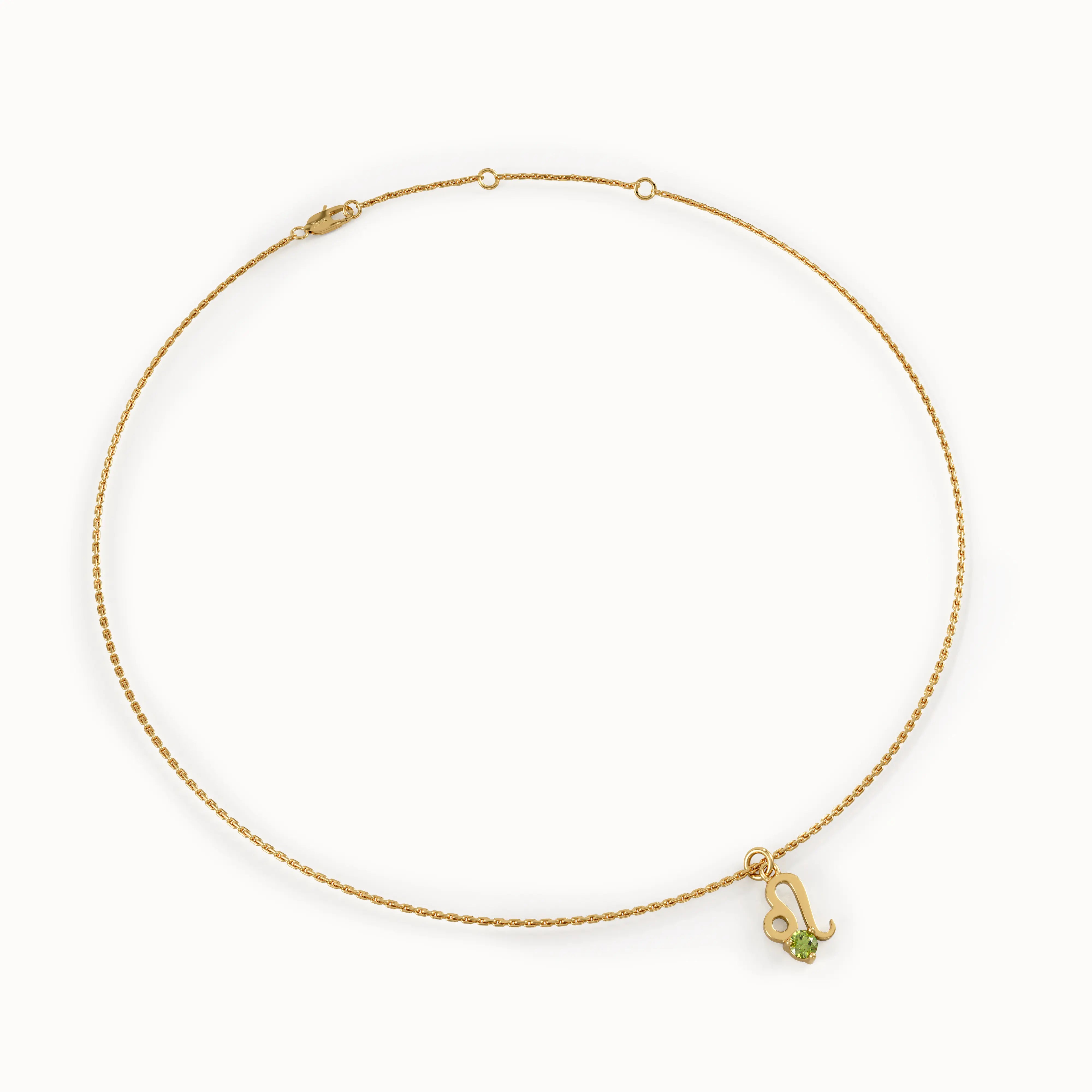 Leo Peridot Pendant Necklace - BRENNMORE 