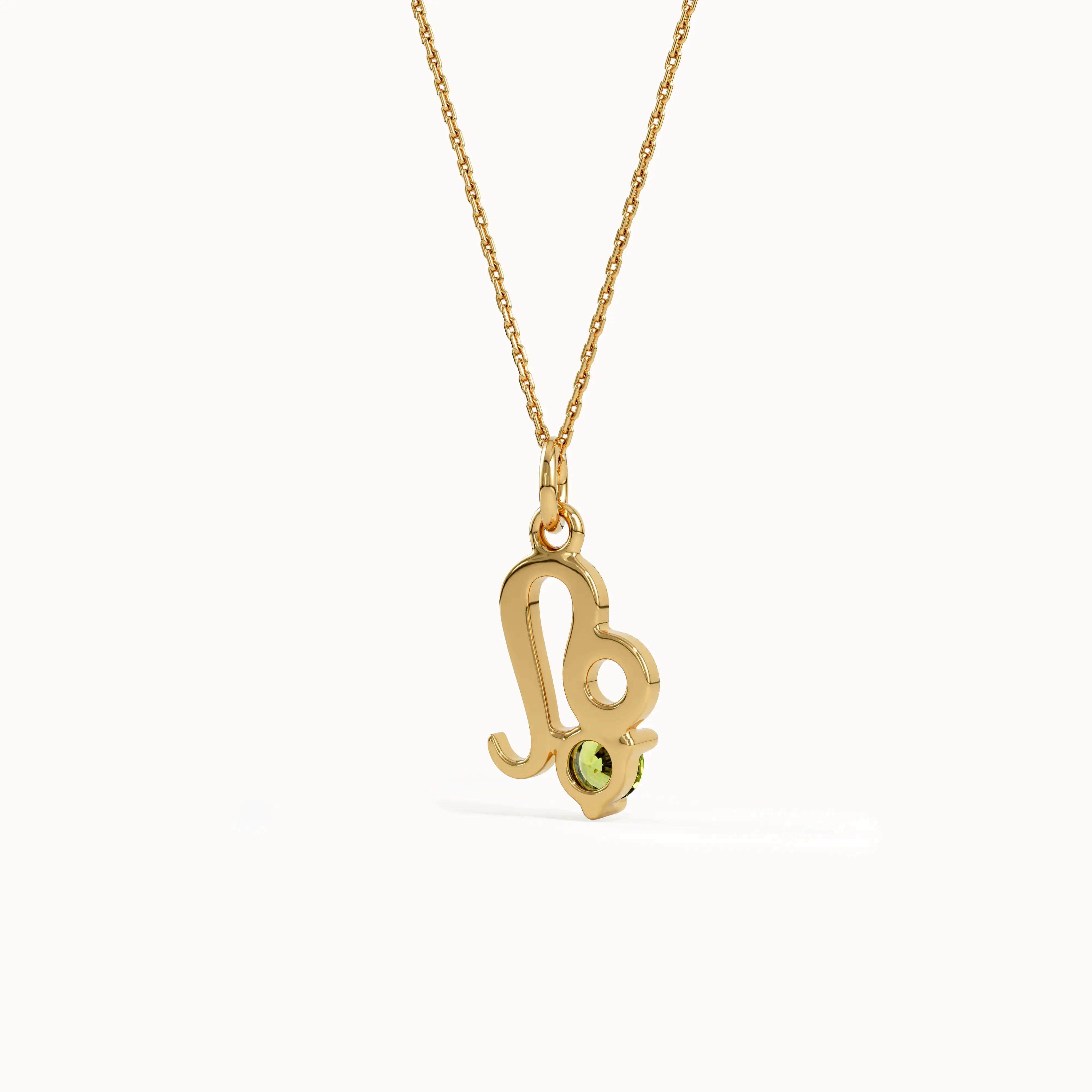 Leo Peridot Pendant Necklace - BRENNMORE 