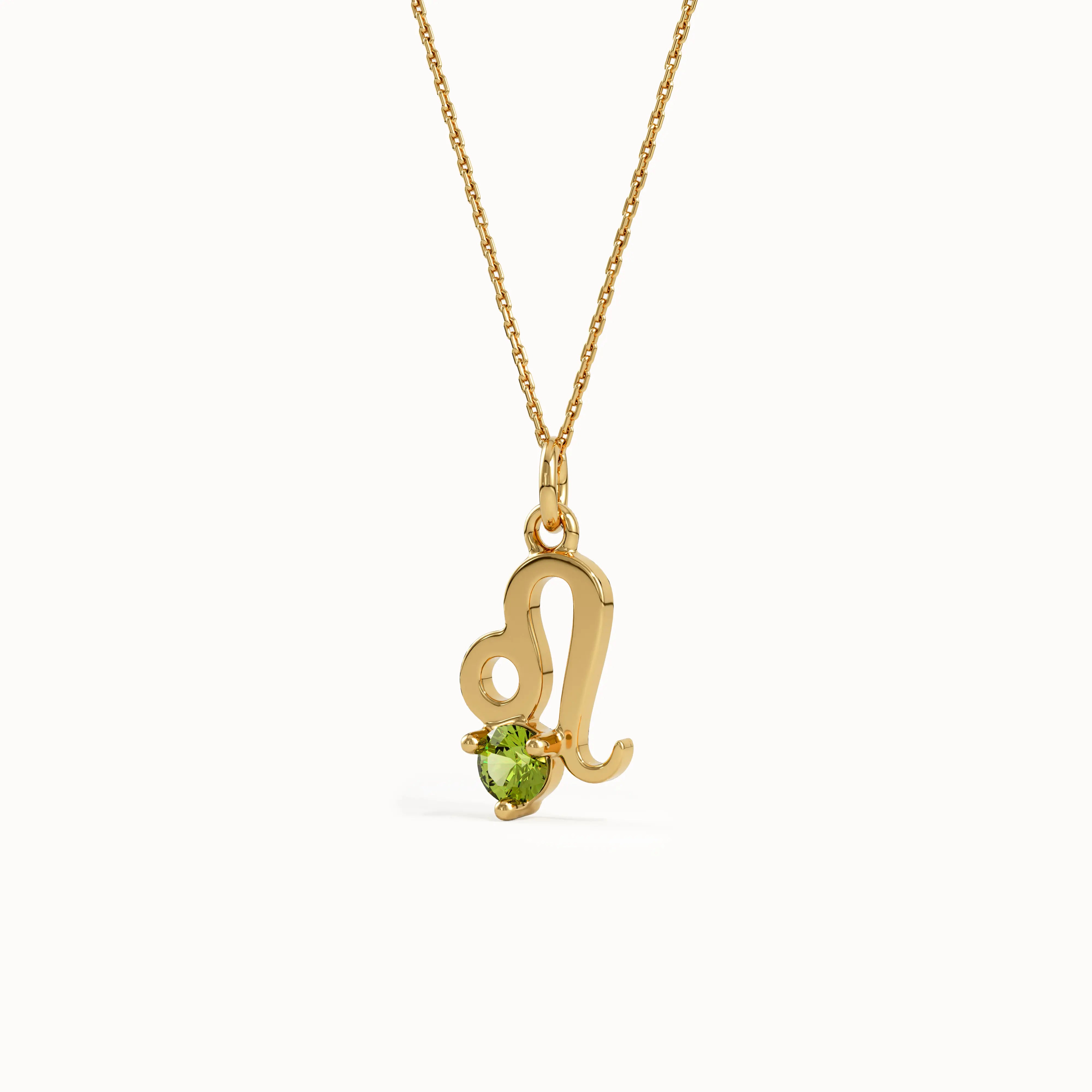 Leo Peridot Pendant Necklace - BRENNMORE 