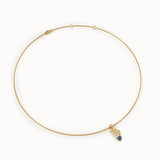 Virgo Sapphire Pendant Necklace - BRENNMORE 