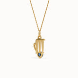 Virgo Sapphire Pendant Necklace - BRENNMORE 