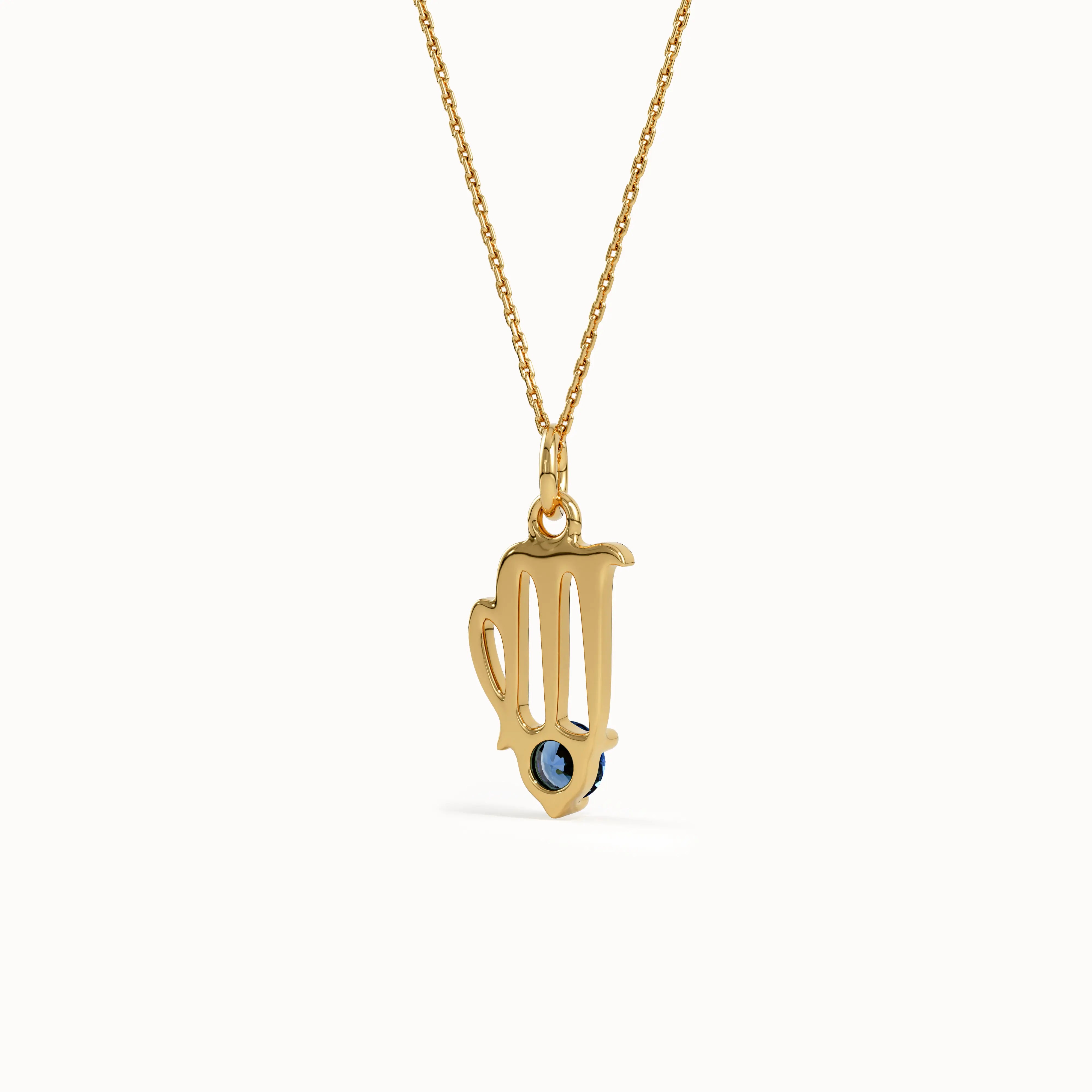 Virgo Sapphire Pendant Necklace - BRENNMORE 