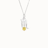 Scorpio Citrine Pendant Necklace