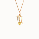 Scorpio Citrine Pendant Necklace - BRENNMORE 