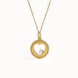 Heart Cut Out Pendant Necklace - BRENNMORE 