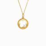 Clover Cut Out Pendant Necklace