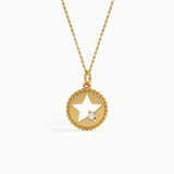 Star Cut Out Pendant Necklace - BRENNMORE 
