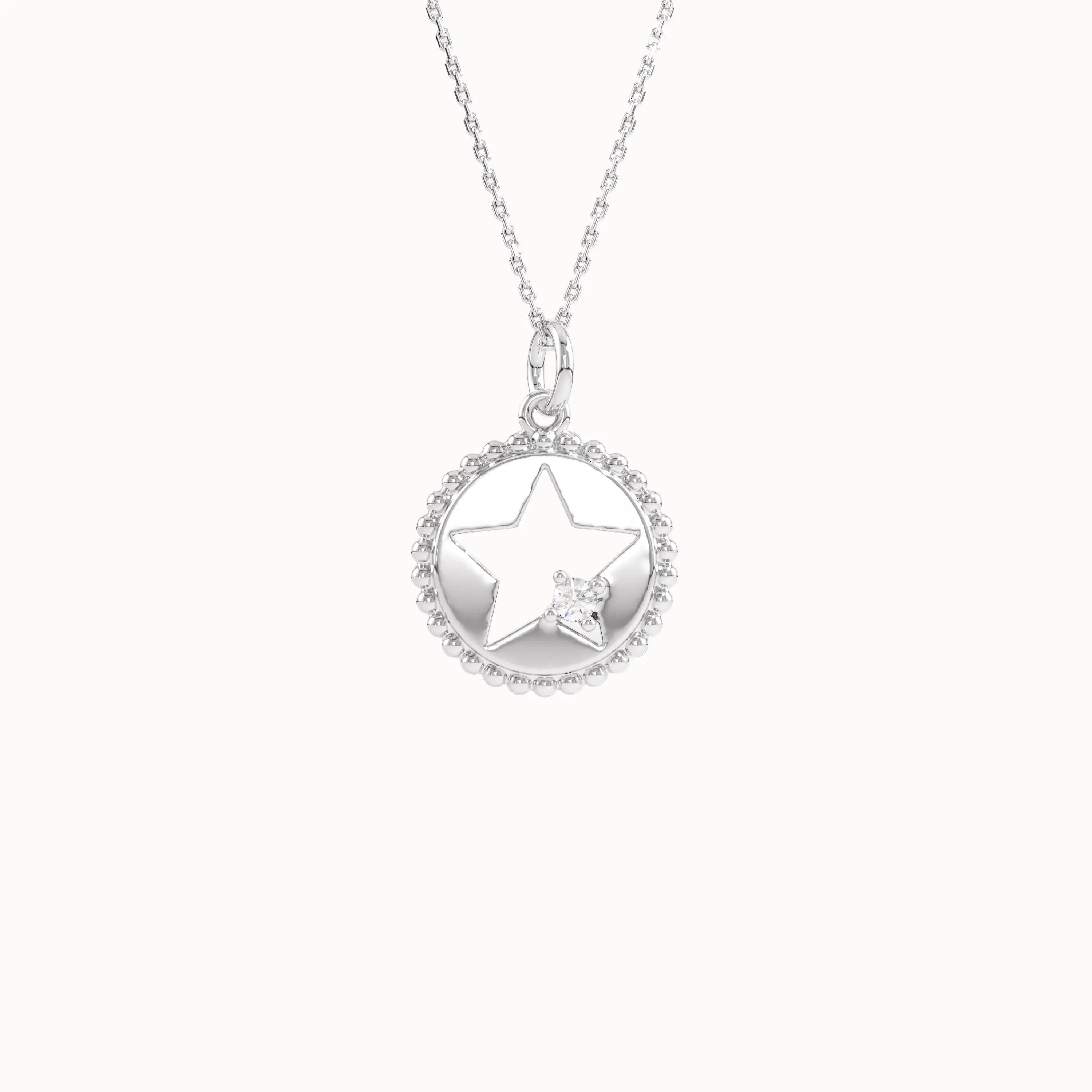 Star Cut Out Pendant Necklace - BRENNMORE 