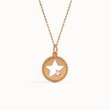 Star Cut Out Pendant Necklace - BRENNMORE 
