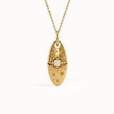 Oval Northstar Celestial Pendant - BRENNMORE 