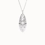 Oval Northstar Celestial Pendant Necklace - BRENNMORE 