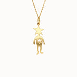 Star Boy Gold Pendant Necklace - BRENNMORE 