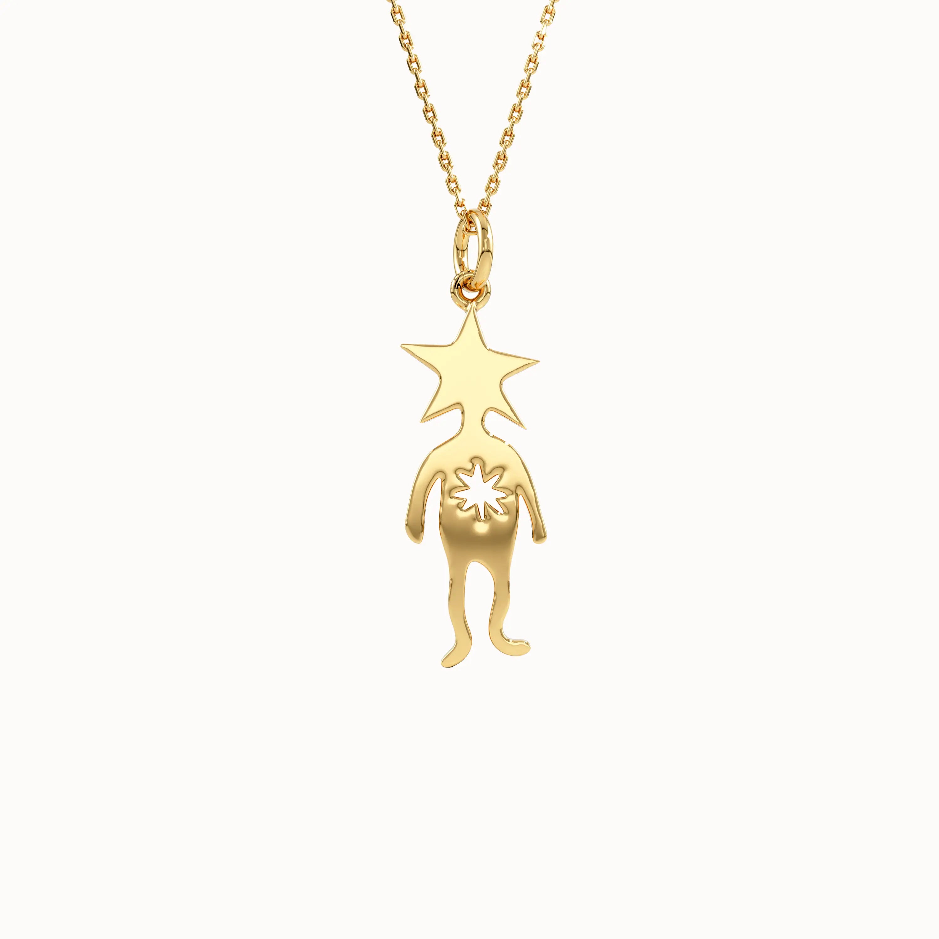 Star Boy Gold Pendant Necklace - BRENNMORE 