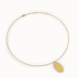 Oval Birth Flower Pendant Necklace - BRENNMORE 