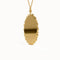Oval Birth Flower Pendant Necklace - BRENNMORE 