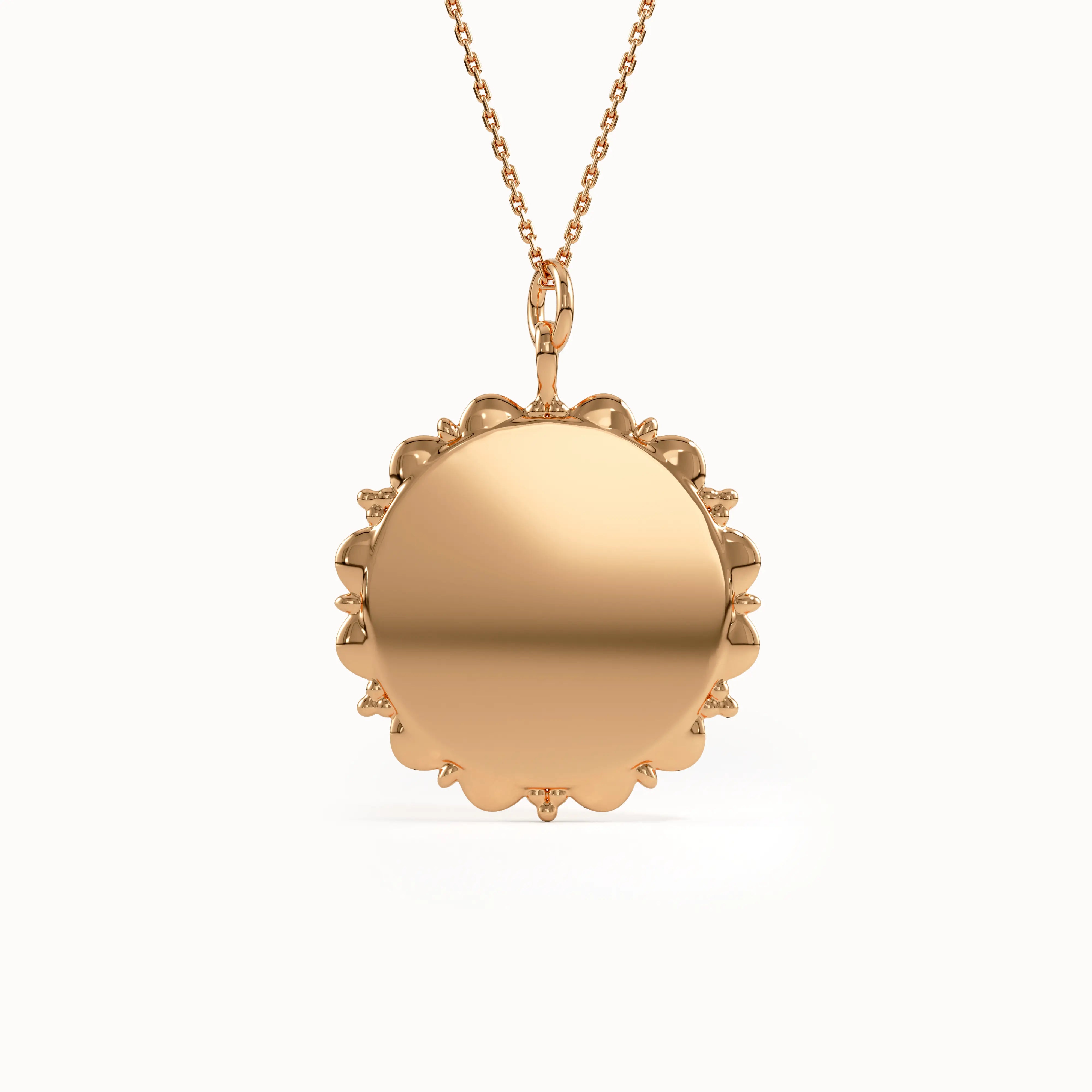 Birth Flower Engravable Pendant - BRENNMORE 
