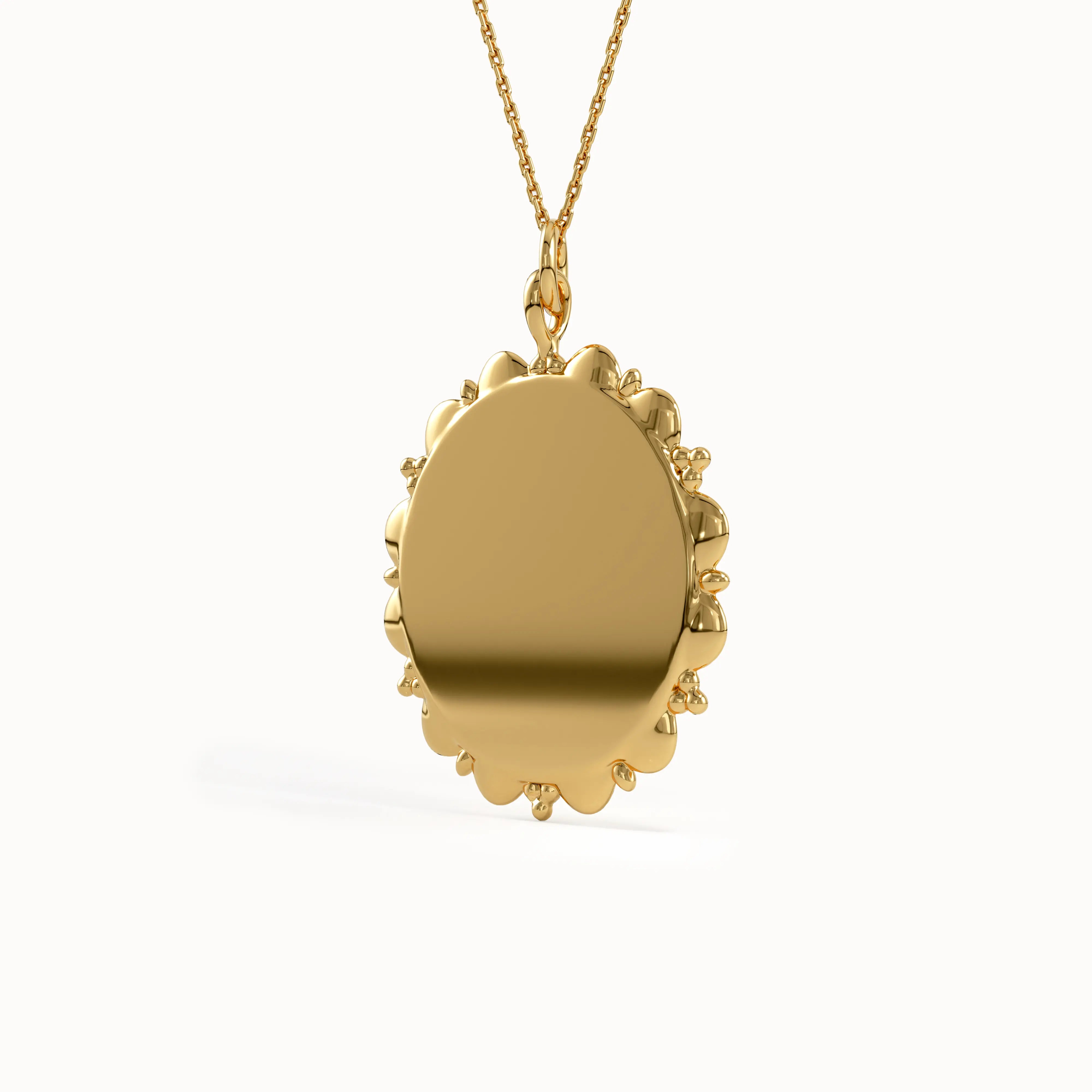 Birth Flower Engravable Pendant - BRENNMORE 