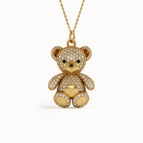 Teddy Bear Gold Pendant - BRENNMORE 