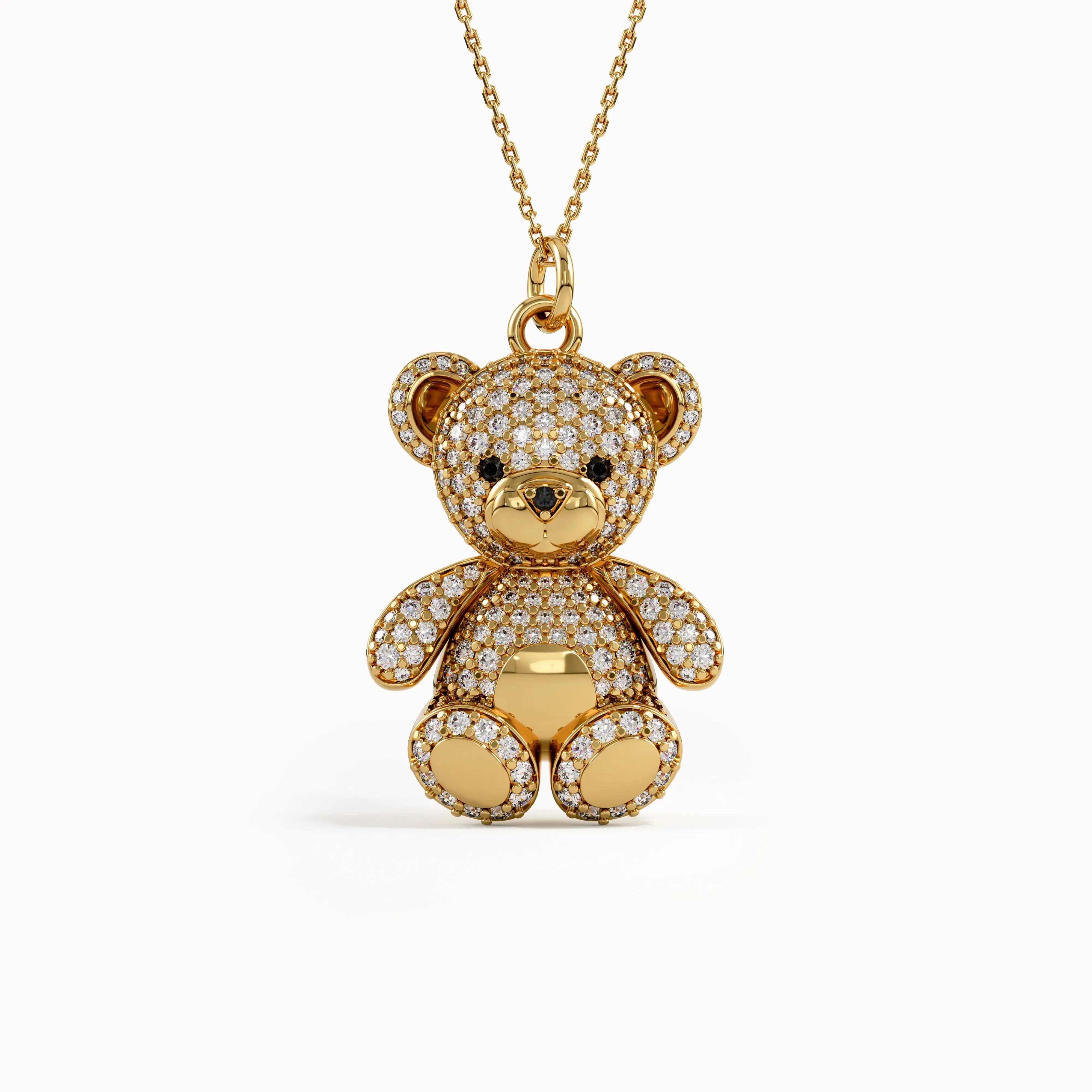 Teddy Bear Gold Pendant - BRENNMORE 