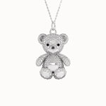 Gold Teddy Bear Pendant Necklace - BRENNMORE 