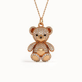 Teddy Bear Gold Pendant - BRENNMORE 